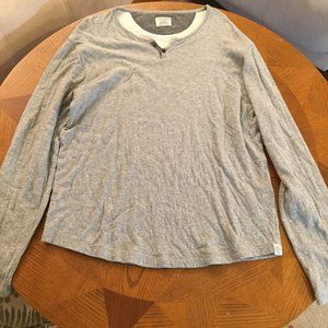 Lucky Brand Grey Henley l/s longsleeve Medium